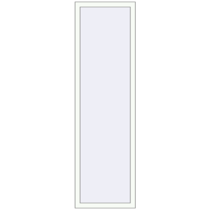 Buy Tilt-and-Turn 600x2100 mm KORSA ENERGY-SAVING (SYNEGO MD) RAL 9016 Traffic white two-sided