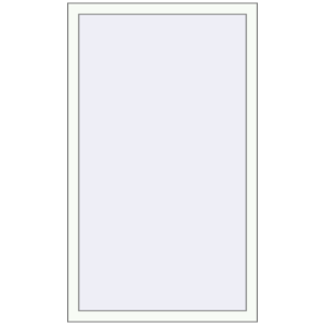Buy Tilt-and-Turn 850x1380 mm KORSA BRILLANT RAL 9016 Traffic white two-sided