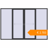 Pricing Sliding patio doors 3300x2200 mm Patio door (Brillant 70) ANTHRACITE_GREY_GLATT two-sided. Price: €2,782.51