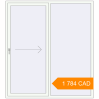 Pricing Sliding patio doors 1830x2032 mm Patio door (Synego) RAL 9016 Traffic white two-sided. Price: 1 784.08 CAD