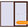 Pricing Sliding patio doors 2160x2000 mm Patio door (Brillant 70) BLACK_CHERRY two-sided. Price: ₴53,219.25