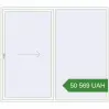 Pricing Sliding patio doors 2500x2200 mm KORSA SYNEGO SLIDE. Price: 50 569.18 UAH