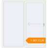 Pricing Sliding patio doors 1840x2000 mm Patio Door (Euro 60) RAL 9016 Traffic white two-sided. Price: 1 061.28 EUR