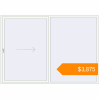 Pricing Sliding patio doors 2840x2000 mm GENEO HST RAL 9016 Traffic white two-sided. Price: $3,875.48