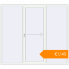 Pricing Sliding patio doors 2400x2120 mm Patio Door (Euro 60) RAL 9016 Traffic white two-sided. Price: €1,145.00