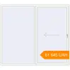 Pricing Sliding patio doors 2500x2200 mm KORSA SYNEGO SLIDE RAL 9016 Traffic white two-sided. Price: ₴61,644.53