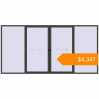 Pricing Sliding patio doors 4400x2200 mm Patio door (Brillant 70) BASALT_GREY two-sided. Price: $4,347.04