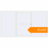 Pricing Sliding patio doors 4000x2200 mm Patio door (Brillant 70) RAL 9016 Traffic white two-sided. Price: €1,601.86