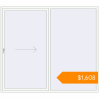 Pricing Sliding patio doors 2500x2200 mm Patio door (Synego) RAL 9016 Traffic white two-sided. Price: $1,608.13