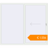 Pricing Sliding patio doors 2500x2200 mm Patio door (Synego) RAL 9016 Traffic white two-sided. Price: €1,556.24