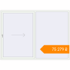 Pricing Sliding patio doors 2800x2000 mm Patio door (Synego) RAL 9016 Traffic white two-sided. Price: ₴75,279.20
