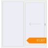 Pricing Sliding patio doors 2210x2315 mm KORSA SYNEGO SLIDE RAL 9016 Traffic white two-sided. Price: €1,307.41
