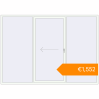 Pricing Sliding patio doors 3000x2135 mm Patio door (Synego) RAL 9016 Traffic white two-sided. Price: €1,551.85