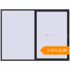 Pricing Sliding patio doors 3000x2245 mm GENEO HST BLACK_ULTI-MATT two-sided. Price: 2 974.13 EUR