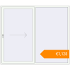 Pricing Sliding patio doors 2225x1900 mm Patio door (Brillant 70) RAL 9016 Traffic white two-sided. Price: €1,128.20