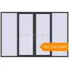 Pricing Sliding patio doors 3300x2200 mm Patio door (Brillant 70) ANTHRACITE_GREY_GLATT two-sided. Price: 103 704.15 UAH