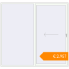 Pricing Sliding patio doors 2600x2450 mm GENEO HST RAL 9016 Traffic white two-sided. Price: €2,957.05