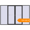 Pricing Sliding patio doors 3300x2200 mm Patio door (Brillant 70) ANTHRACITE_GREY_GLATT two-sided. Price: ₴139,435.48