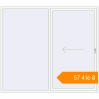 Pricing Sliding patio doors 2500x2200 mm KORSA SYNEGO SLIDE RAL 9016 Traffic white two-sided. Price: ₴57,416.34