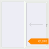 Pricing Sliding patio doors 2000x2000 mm Patio Door (Euro 60) RAL 9016 Traffic white two-sided. Price: €1,239.73