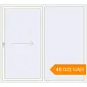 Pricing Sliding patio doors 2200x2000 mm Patio door (Brillant 70) RAL 9016 Traffic white two-sided. Price: ₴48,025.26