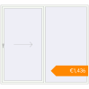 Pricing Sliding patio doors 2600x2350 mm KORSA SYNEGO SLIDE RAL 9016 Traffic white two-sided. Price: €1,435.85