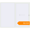 Pricing Sliding patio doors 2800x2400 mm KORSA SYNEGO SLIDE BLACK_ULTI-MATT external. Price: $2,022.57
