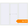Pricing Sliding patio doors 2800x2300 mm Patio door (Brillant 70) RAL 9016 Traffic white two-sided. Price: $2,199.37