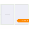 Pricing Sliding patio doors 3000x2200 mm GENEO HST RAL 9016 Traffic white two-sided. Price: ₴148,127.68
