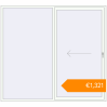 Pricing Sliding patio doors 2415x2205 mm KORSA SYNEGO SLIDE RAL 9016 Traffic white two-sided. Price: €1,320.88