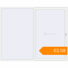 Pricing Sliding patio doors 3000x2410 mm GENEO HST RAL 9016 Traffic white two-sided. Price: €3,128.26