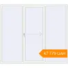 Pricing Sliding patio doors 2400x2120 mm Patio Door (Euro 60) RAL 9016 Traffic white two-sided. Price: ₴47,779.17