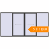 Pricing Sliding patio doors 4400x2200 mm Patio door (Brillant 70) BASALT_GREY two-sided. Price: 3 110.77 EUR