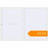 Pricing Sliding patio doors 2840x2000 mm GENEO HST RAL 9016 Traffic white two-sided. Price: €2,763.00