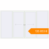 Pricing Sliding patio doors 4000x2300 mm Patio door (Brillant 70) RAL 9016 Traffic white two-sided. Price: ₴135,853.22