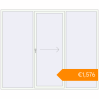 Pricing Sliding patio doors 2800x2300 mm Patio door (Brillant 70) RAL 9016 Traffic white two-sided. Price: €1,575.99
