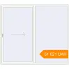 Pricing Sliding patio doors 2500x2200 mm Patio door (Synego) RAL 9016 Traffic white two-sided. Price: 61 621.36 UAH