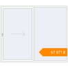 Pricing Sliding patio doors 2600x2200 mm KORSA SYNEGO SLIDE RAL 9016 Traffic white two-sided. Price: ₴67,870.59