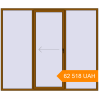 Pricing Sliding patio doors 2600x2200 mm Patio door (Synego) GOLDEN OAK two-sided. Price: 62 518.49 UAH