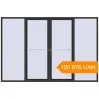 Pricing Sliding patio doors 3300x2200 mm Patio door (Brillant 70) BLACK_STRUCTURAL two-sided. Price: 100 875.85 UAH