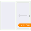 Pricing Sliding patio doors 2000x1890 mm Patio door (Synego) RAL 9016 Traffic white two-sided. Price: 1 374.66 EUR