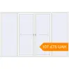 Pricing Sliding patio doors 3300x2200 mm Patio door (Brillant 70) BLACK_STRUCTURAL external. Price: 107 475.21 UAH