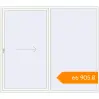 Pricing Sliding patio doors 2500x2200 mm KORSA SYNEGO SLIDE RAL 9016 Traffic white two-sided. Price: ₴66,905.35