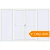 Pricing Sliding patio doors 3300x2200 mm Patio door (Synego) RAL 9016 Traffic white two-sided. Price: 115 881.99 UAH