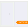 Pricing Sliding patio doors 2600x2350 mm KORSA SYNEGO SLIDE RAL 9016 Traffic white two-sided. Price: 1 435.85 EUR