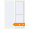 Pricing Sliding patio doors 1680x2320 mm KORSA SYNEGO SLIDE RAL 9016 Traffic white two-sided. Price: €1,175.73