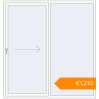 Pricing Sliding patio doors 2000x2100 mm Patio door (Brillant 70) RAL 9016 Traffic white two-sided. Price: €1,210.42