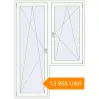 Pricing Balcony doors 1500x2100 mm KORSA STANDARD (Euro 70) BALKON DOOR RAL 9016 Traffic white two-sided. Price: ₴13,955.26