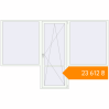 Pricing Balcony doors 3250x2100 mm KORSA STANDARD (Euro 70) BALKON DOOR RAL 9016 Traffic white two-sided. Price: ₴23,611.69