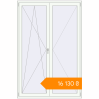 Pricing Balcony doors 1500x2250 mm KORSA STANDARD (Euro 70) BALKON DOOR RAL 9016 Traffic white two-sided. Price: ₴16,130.44